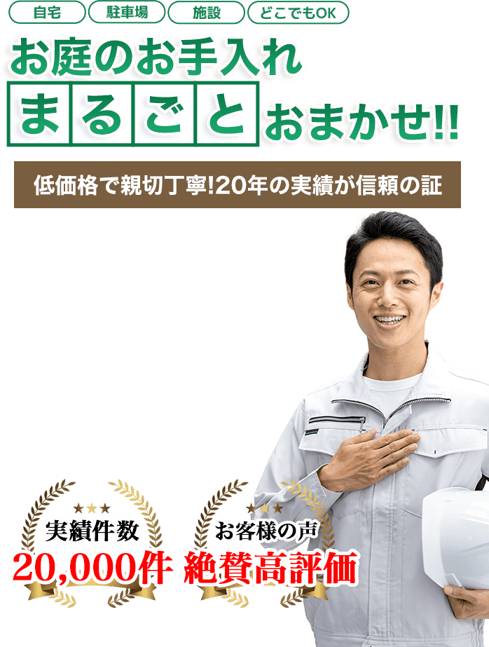 お庭のお手入れ 彦根 長浜 庭木の伐採屋さん キムテックスへまるごとお任せ!低価格で親切丁寧!20年の実績が信頼の証